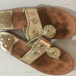 Jack Rogers Gold Sandals